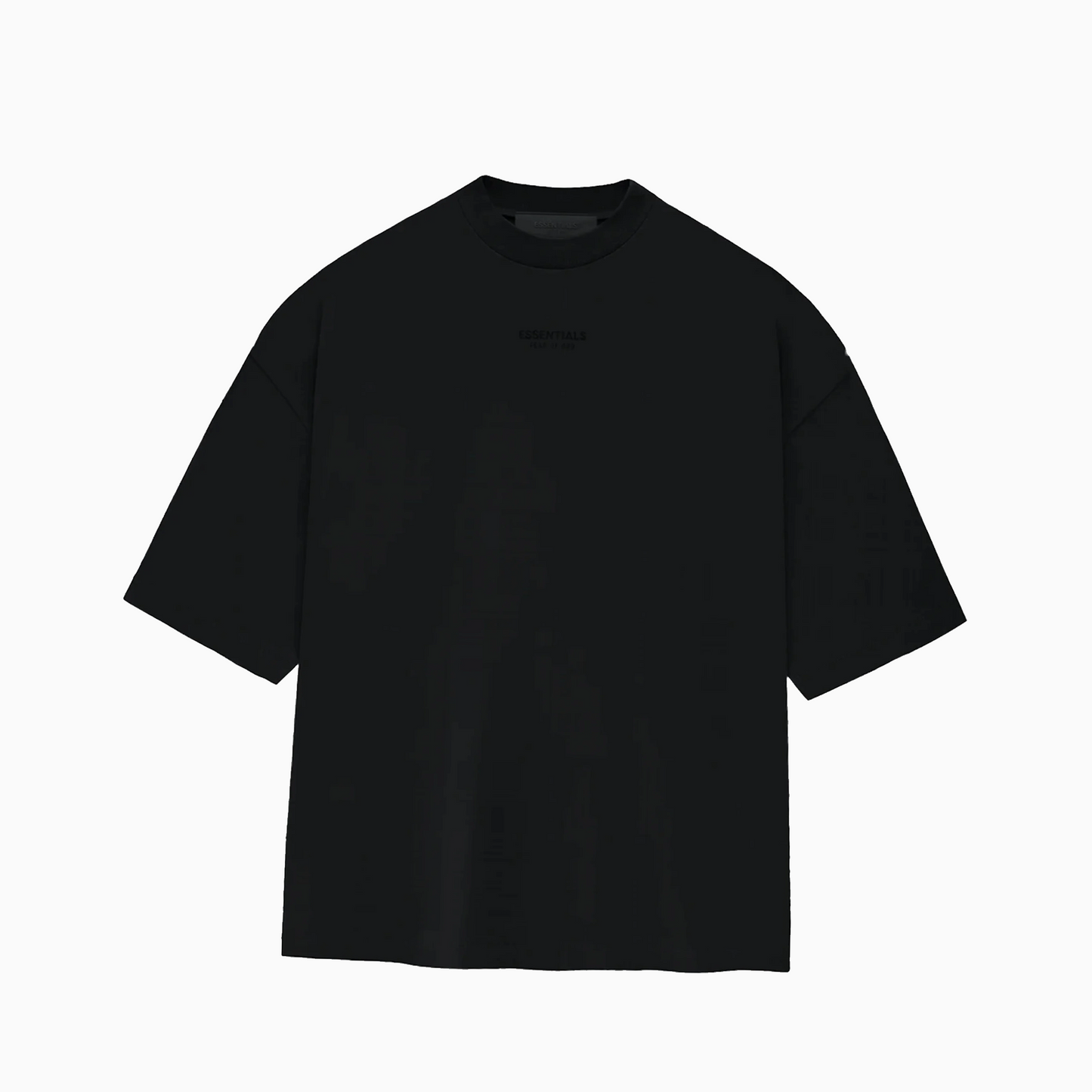 Essentials Logo Black Crewneck T-Shirt