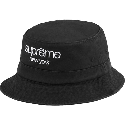 Supreme Chino Twill Crusher Black Bucket Hat