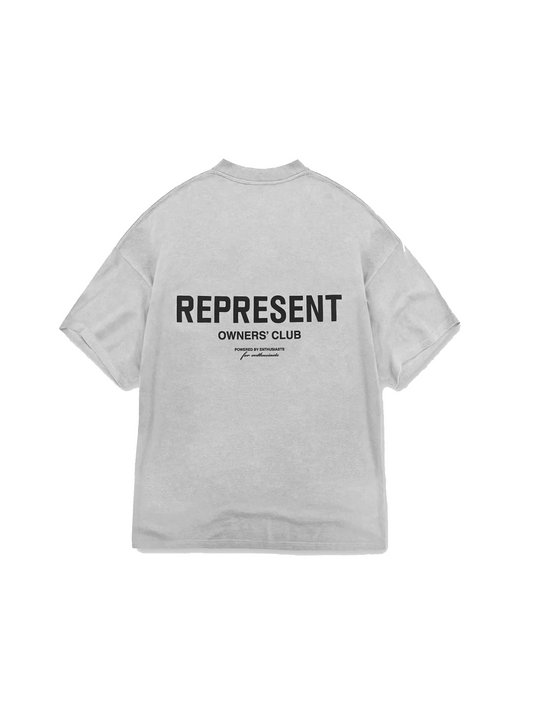 Represent Owners Club T-Shirt Ash Grey/Black