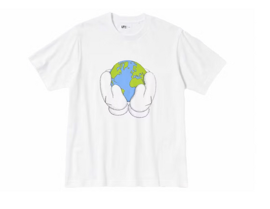 KAWS x Uniqlo Peace For All White T-Shirt