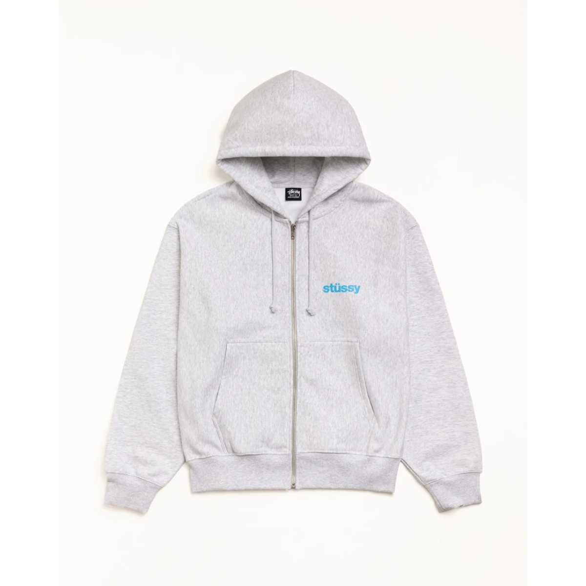 Stussy Built Tough Zip Hoodie Ash Heather