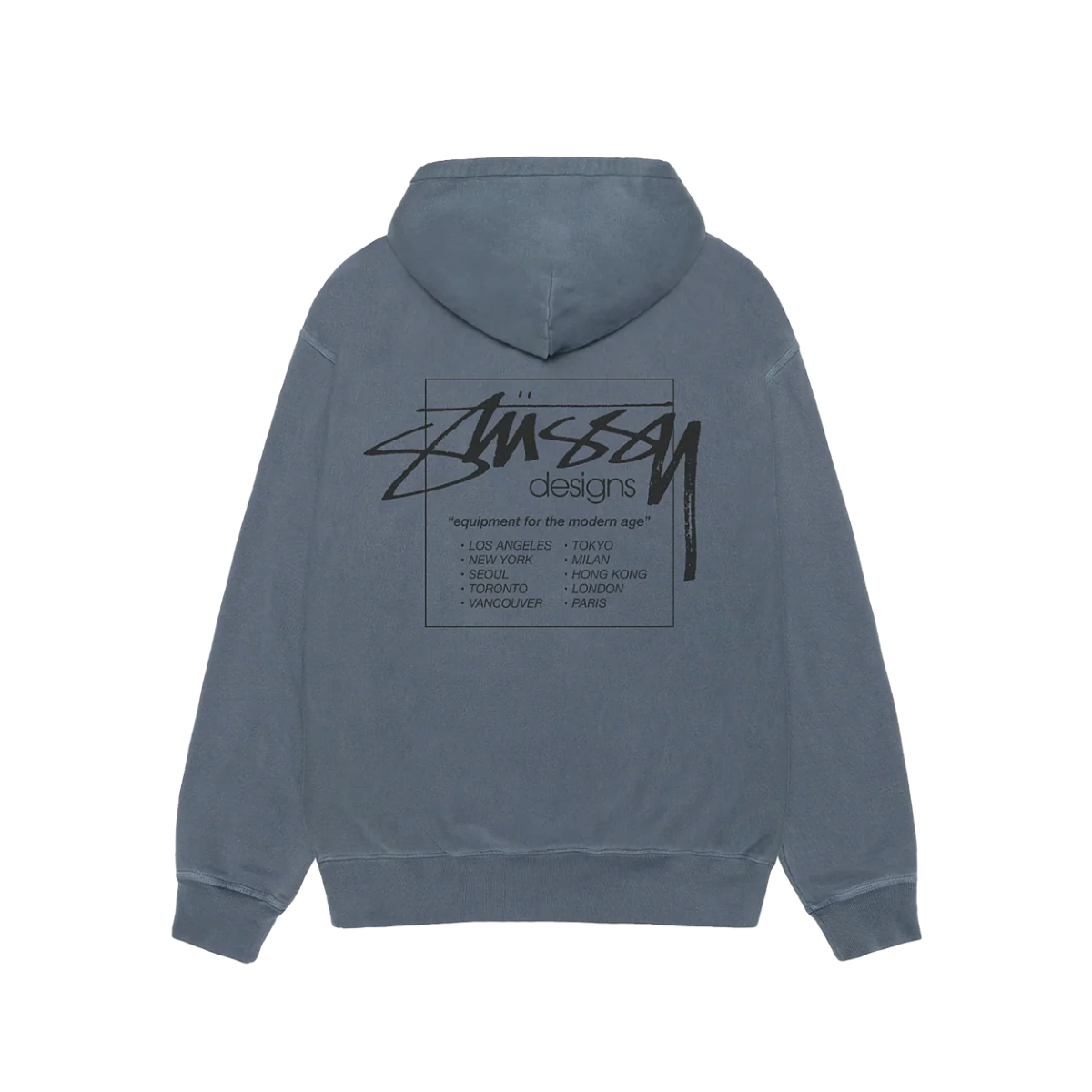 Stussy Modern Age Pigment Dyed Hoodie Navy