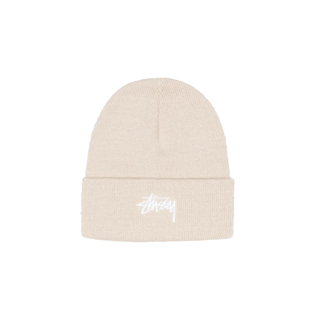 Stussy Stock Cuff Beanie Stone
