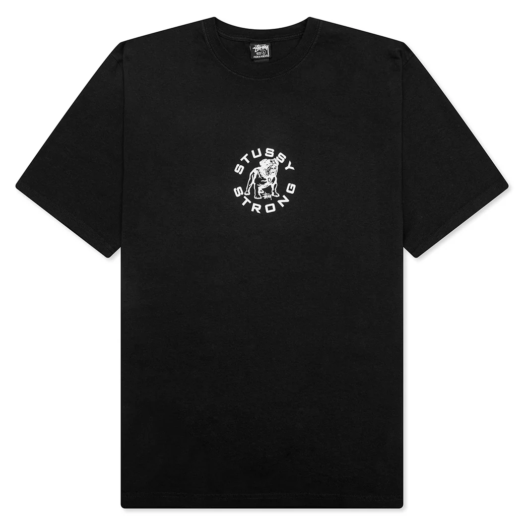 Stussy Strong Mac Pigment Dyed T-Shirt Black
