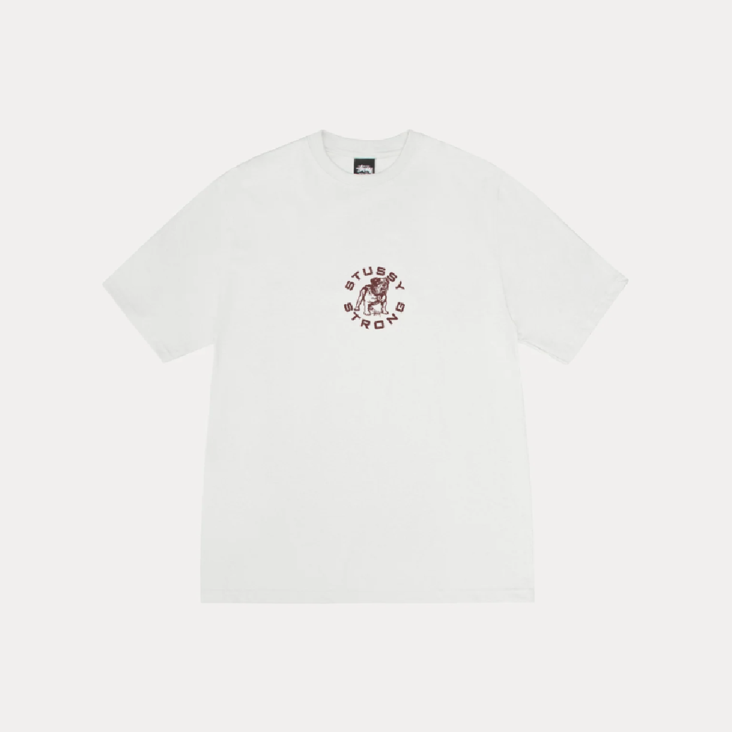 Stussy Strong Mac Pigment T-Shirt White