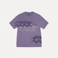 Stussy Low Tide Pigment Dyed Purple T-Shirt