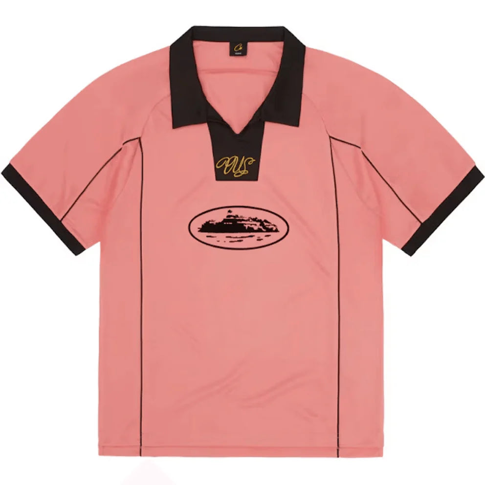 Corteiz Talismo Football Jersey Pink T-Shirt