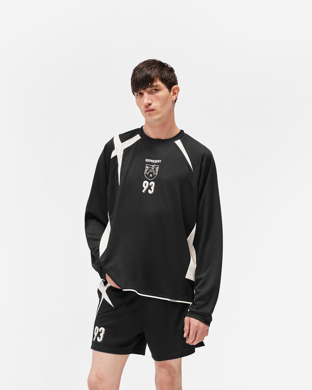 Represent Star Football Jet Black Long Sleeve