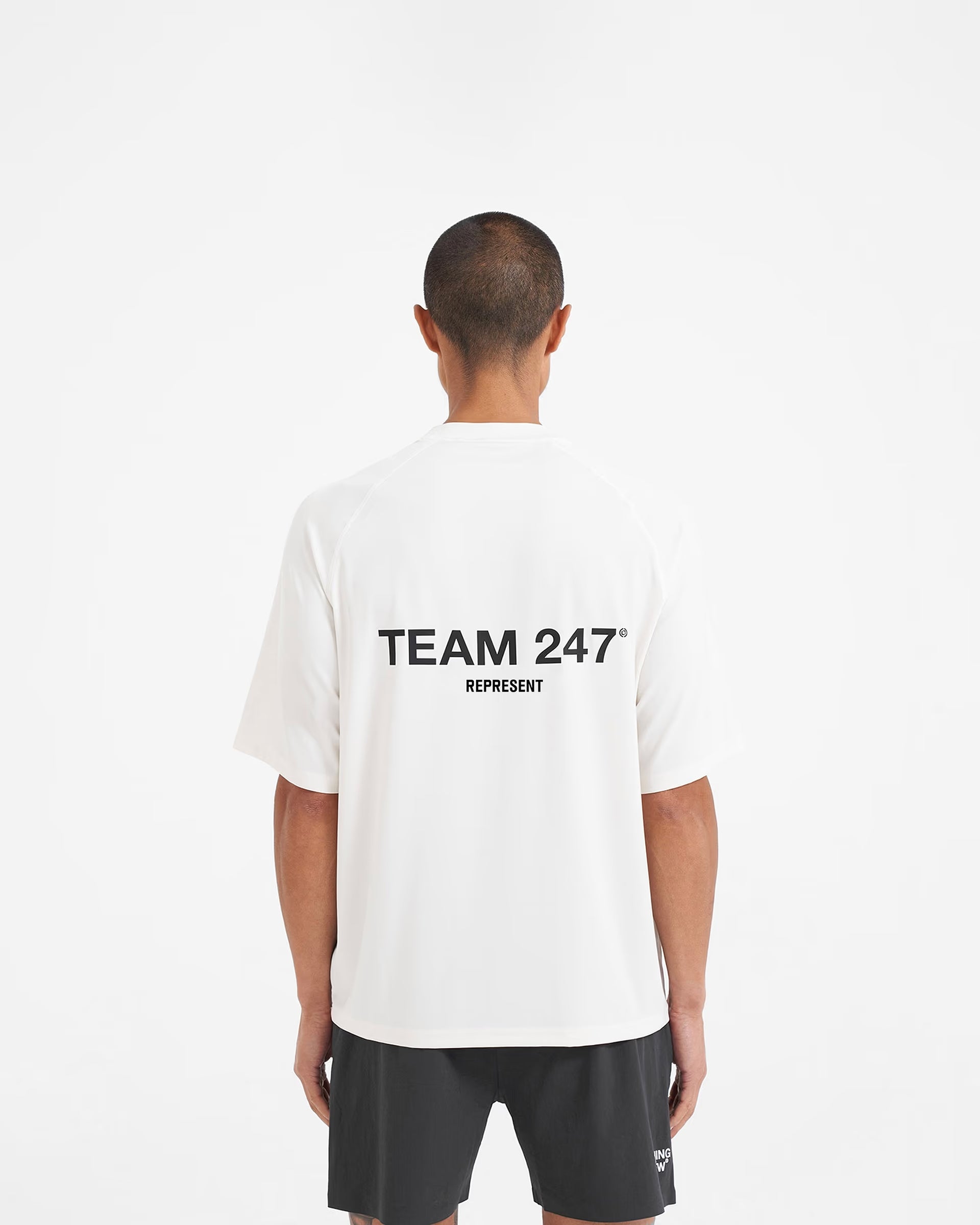 Represent Team 247 Oversized T-Shirt Flat White