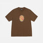 Stussy Venus Oval Pig. Dyed Brown T-Shirt