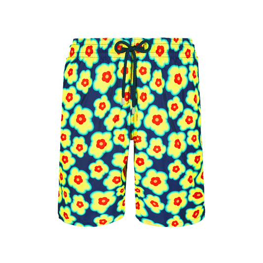 Vilebrequin Men Swimwear Long 1981 Flower Turtles