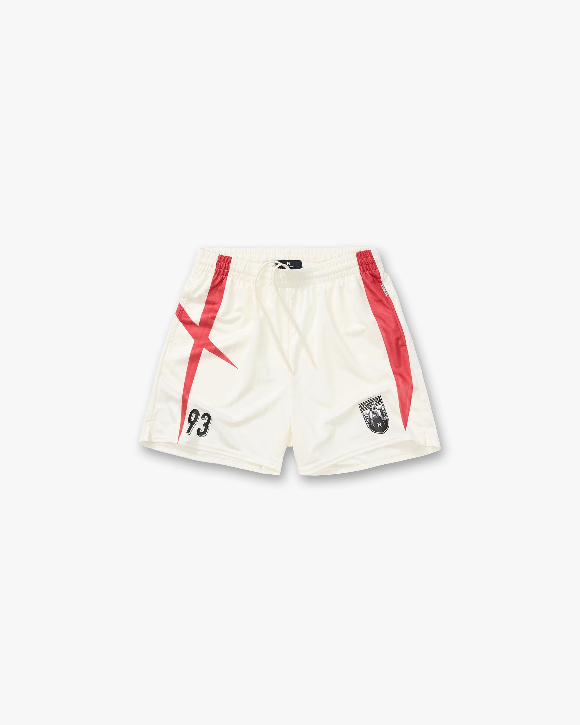 Represent Printed Spike Football Short Flat White