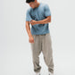 TakeOver Blue Grey Basic Knit Tee