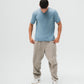 TakeOver Blue Grey Basic Knit Tee