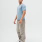 TakeOver Blue Grey Basic Knit Tee