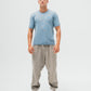 TakeOver Blue Grey Basic Knit Tee