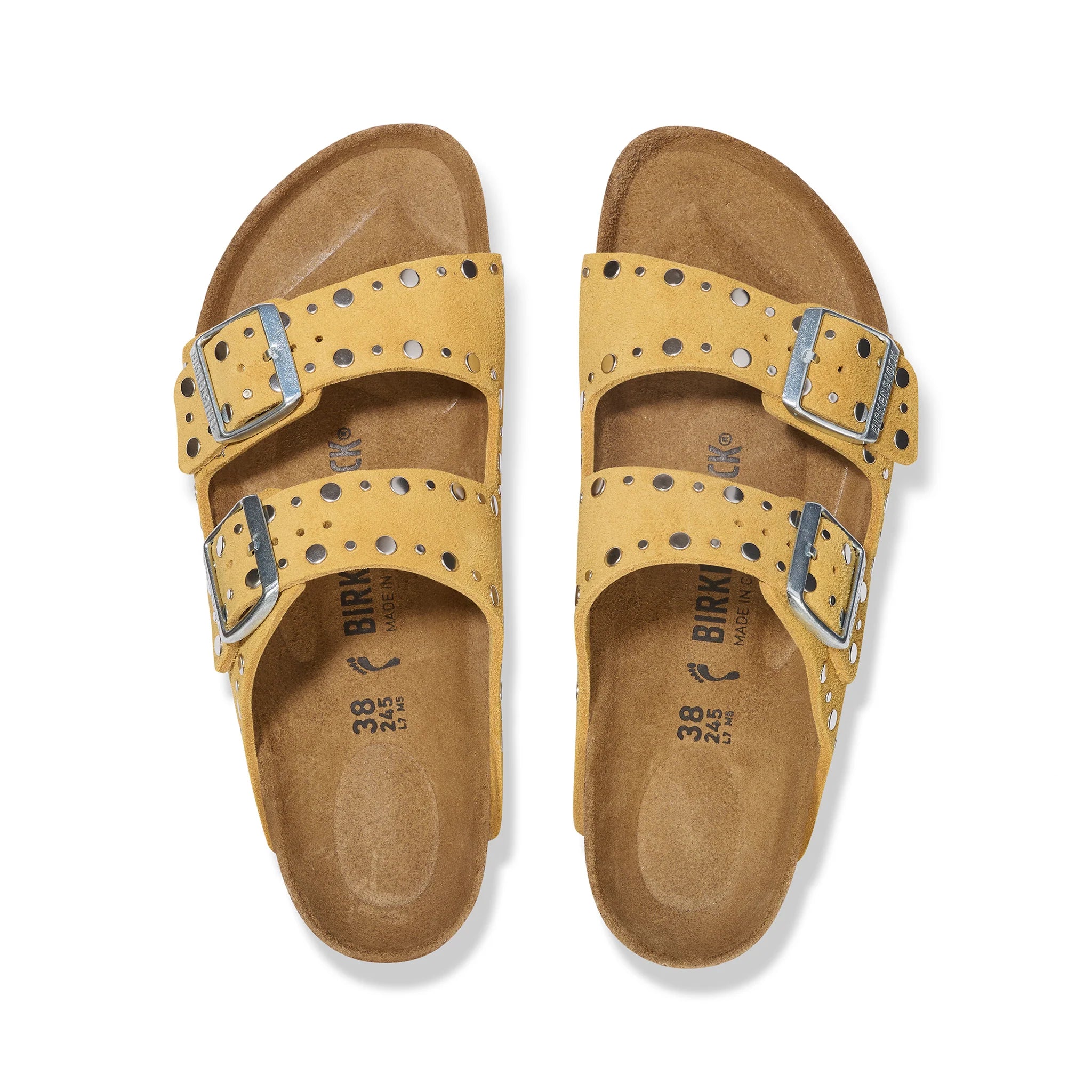 Birkenstock Arizona Rivet Studded Yellow
