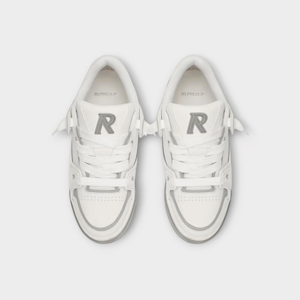 Represent Studio Sneaker White / Grey, view 4