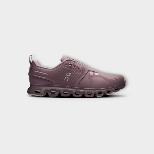 Drop On Cloud 6 Waterproof women's running shoe in Gobi mauve with signature Swiss engineering and cushioned sole