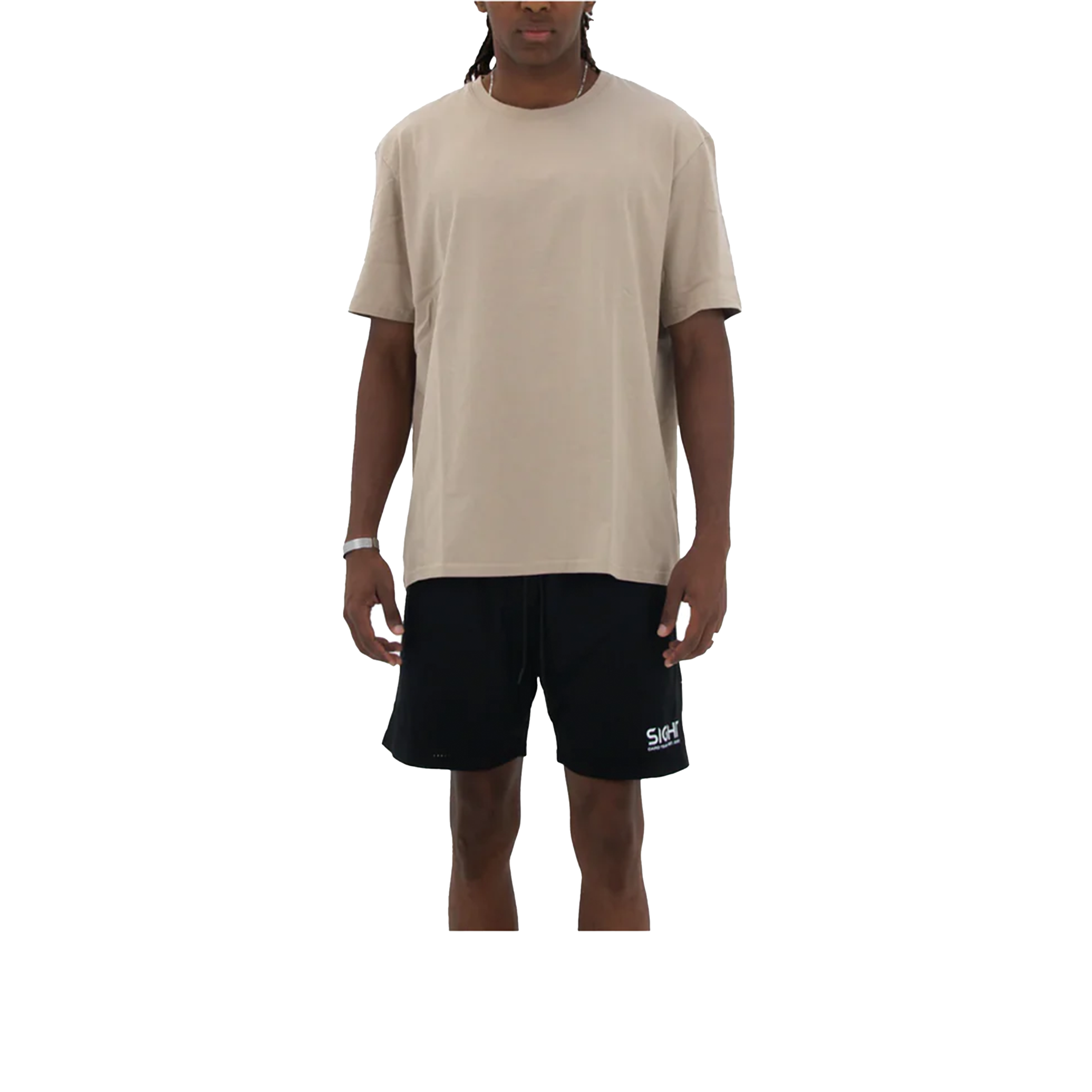SIGHT Plain Beige T-Shirt