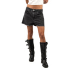 SIGHT Black Denim Women Mid Length Shorts