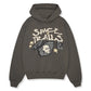 Broken Planet Space Trails Dark Grey Hoodie