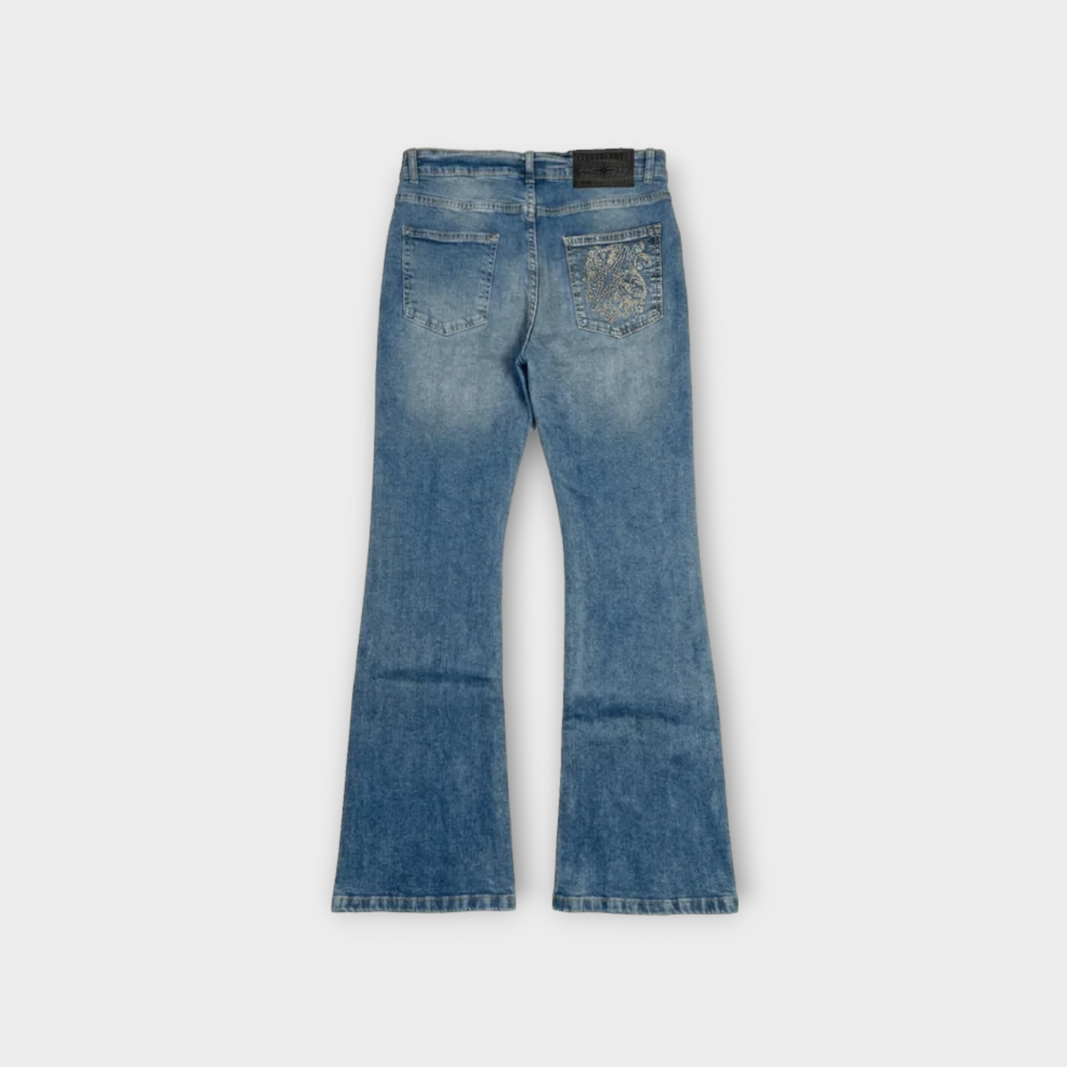 Flared Women Blue Jeans, view 1