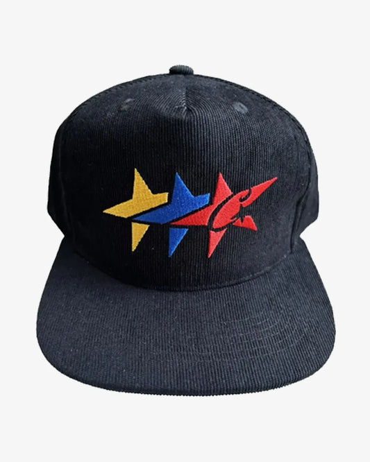 Corteiz Navy C-Star Corduroy Trucker Cap