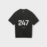 247 FW26 Numbers T-shirt Jet Black