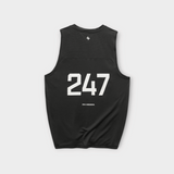 247 FW26 Numbers Vest Jet Black
