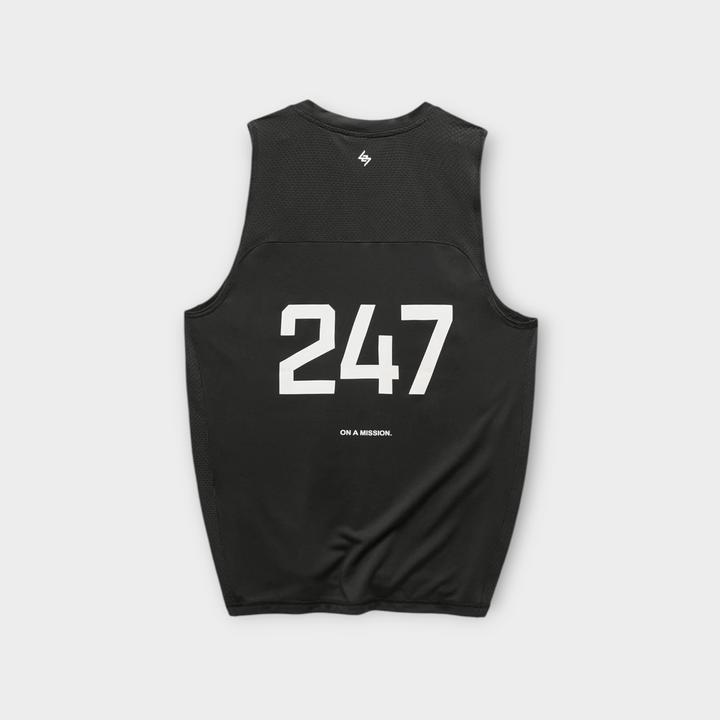 247 by Represent FW26 Numbers Vest Jet Black