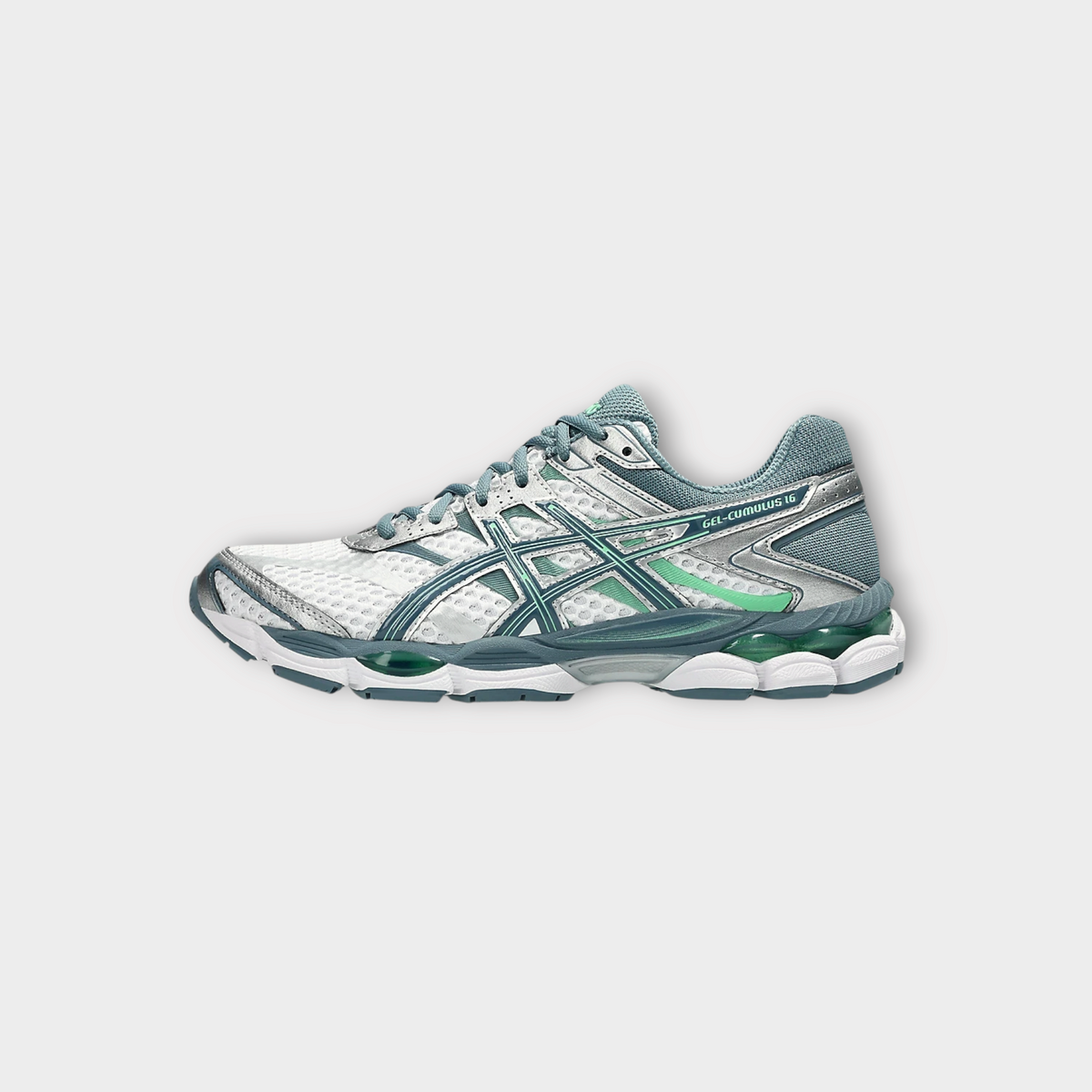 Asics GEL CUMULUS 16 White / Ironclad, view 2
