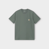 Carhartt WIP Patch Pocket T-Shirt in Cotton Jersey Smoke Green