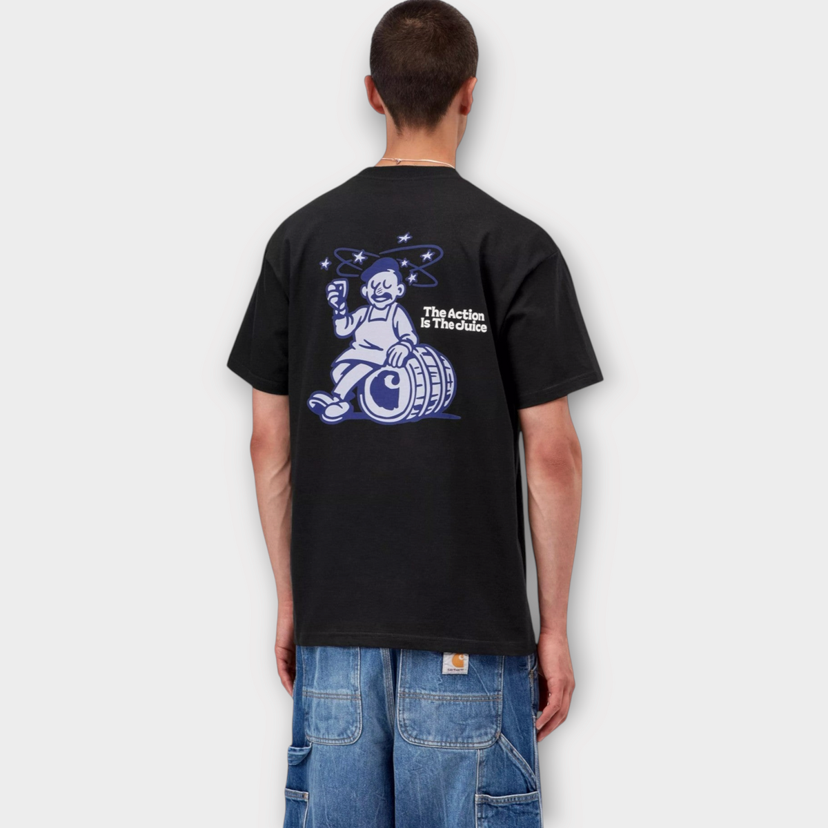 S/S Grape Picker Tee Black, view 4