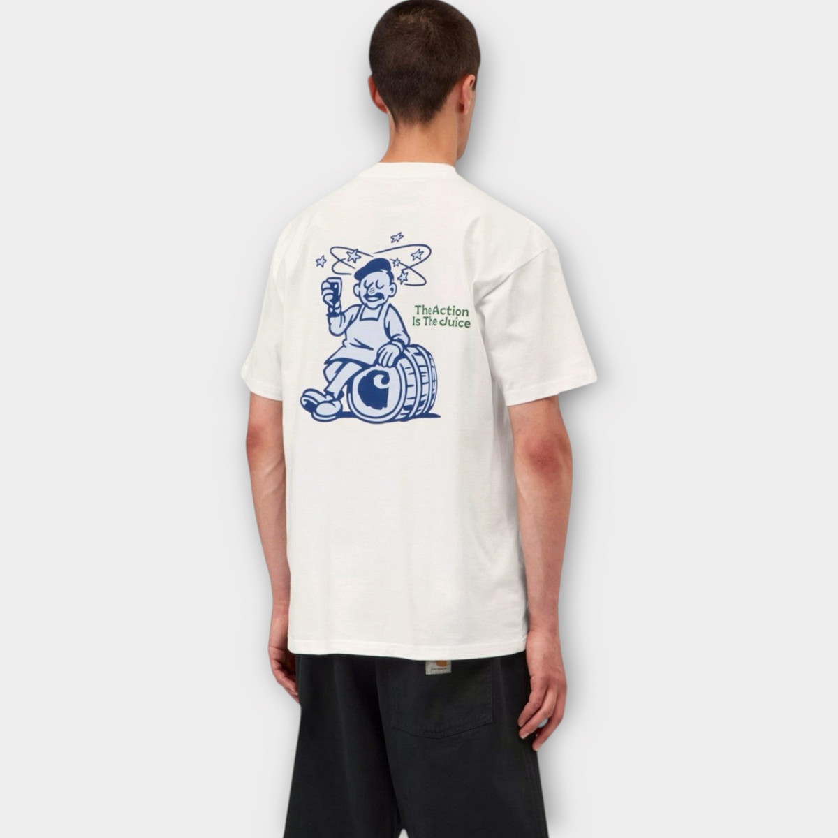 Carhartt WIP S/S Grape Picker Tee White, view 4