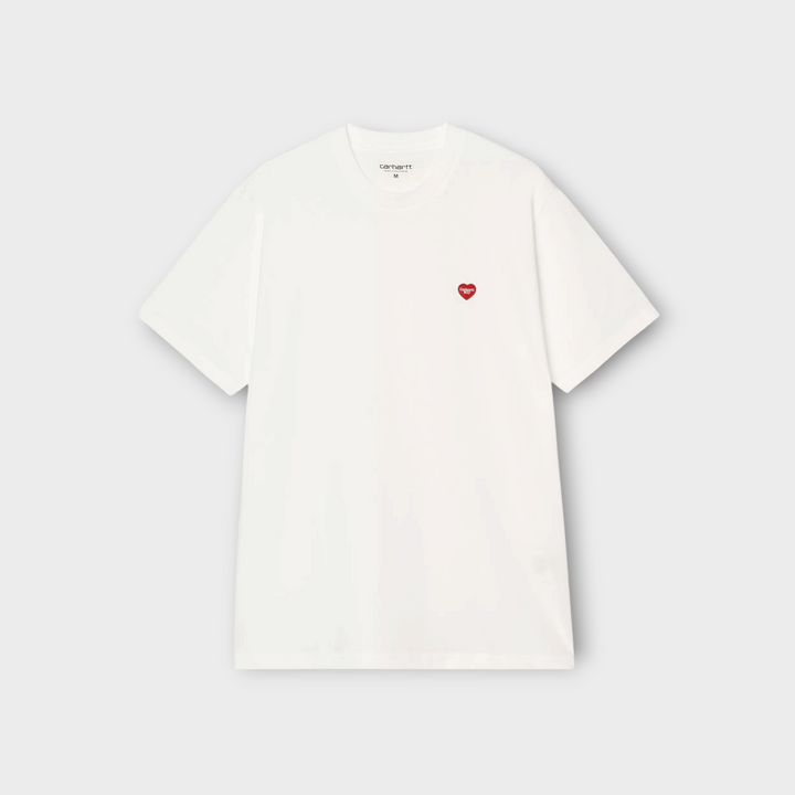 Carhartt WIP S/S Small Heart Tee White / Red