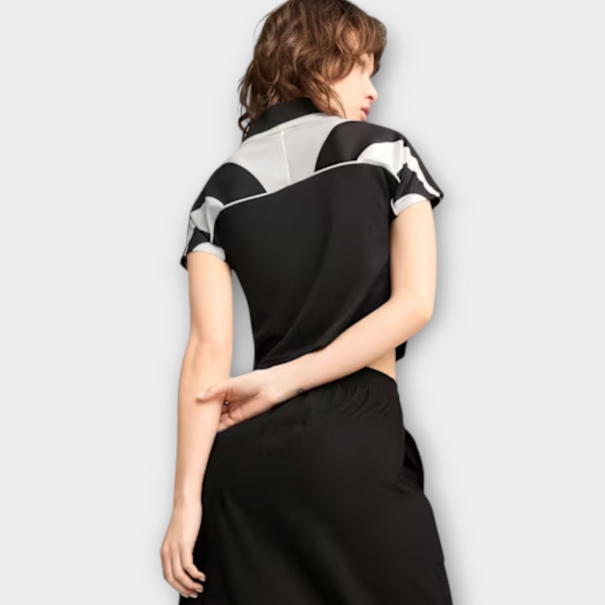 Puma FUTURE.PUMA.ARCHIVE Football Jersey Baby Tee Black, view 4