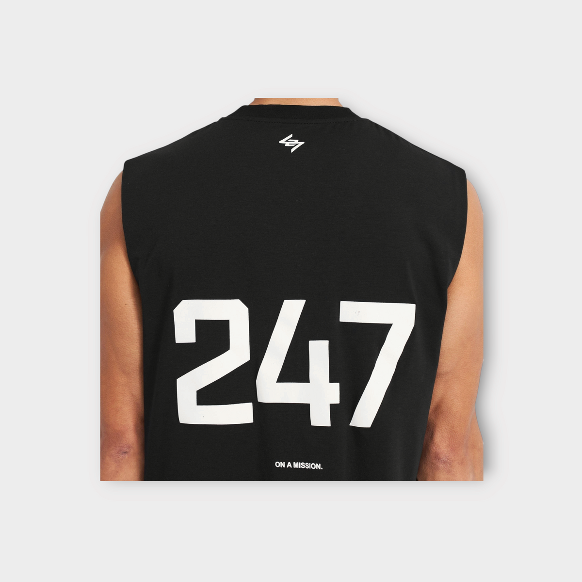 Represent 247 Oversized Tank Jet Black, view 6