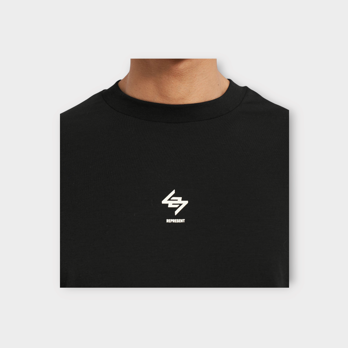 Represent 247 Oversized Tank Jet Black, view 4