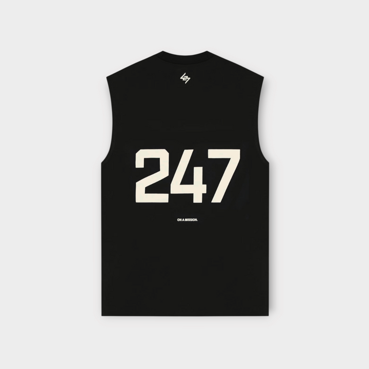 247 by Represent Represent 247 Oversized Tank Jet Black