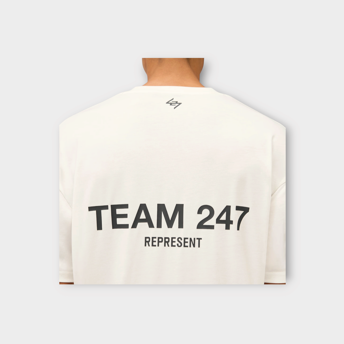 Represent Team 247 Oversized Tee Flat White, view 6