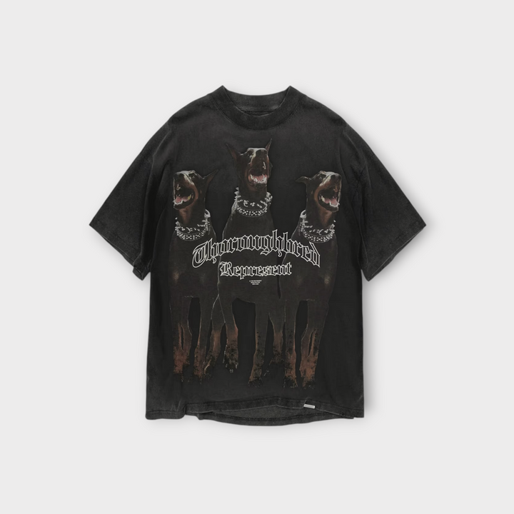 Represent Thoroughbred Tee Vintage Black