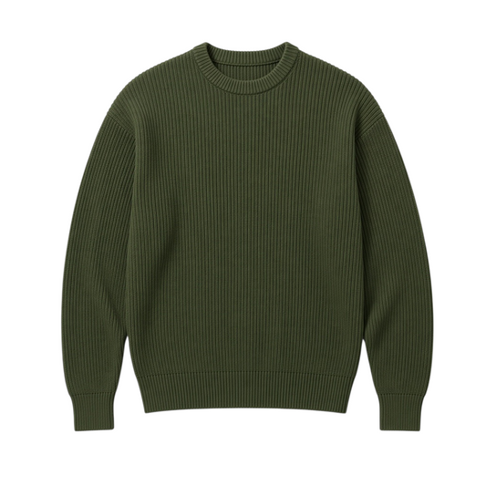 SIGHT Olive Knitted Sweater