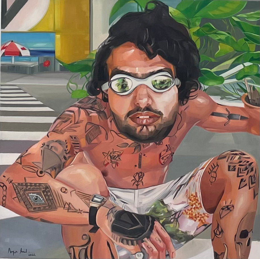 Aya Mostafa, 80 x 80 cm