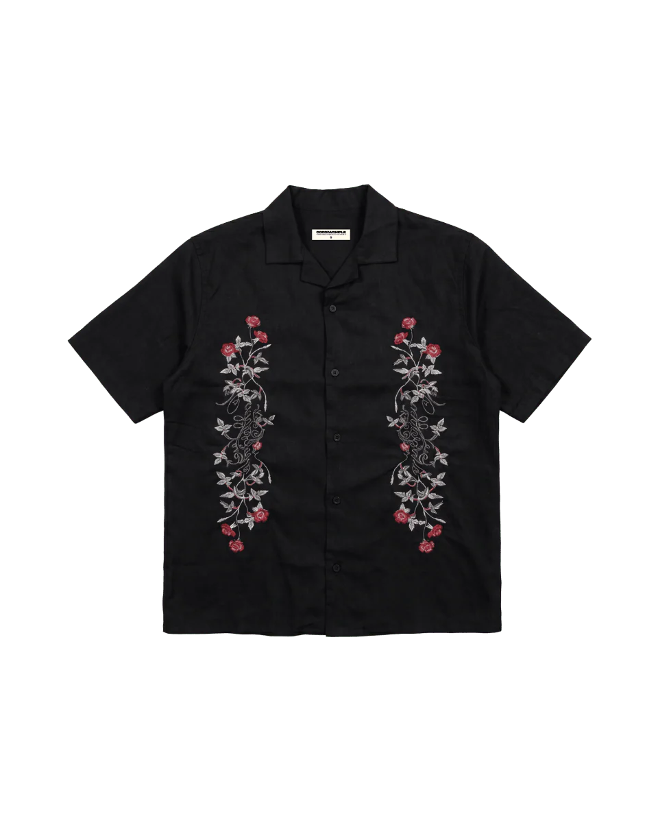 Coddiwomple IVY Black Linen Shirt