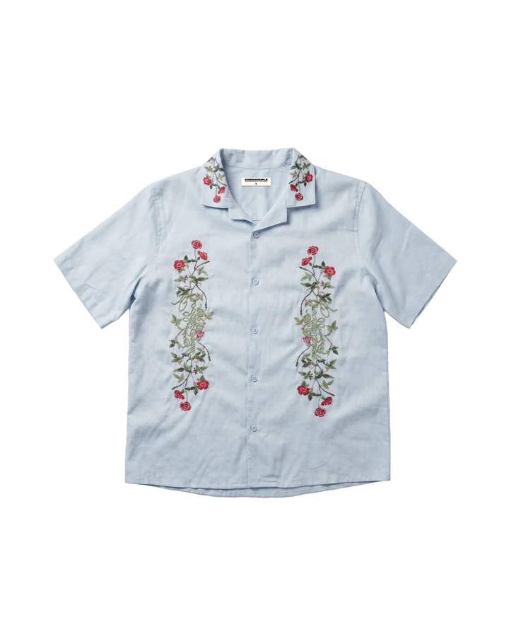 Coddiwomple IVY Blue Linen Shirt