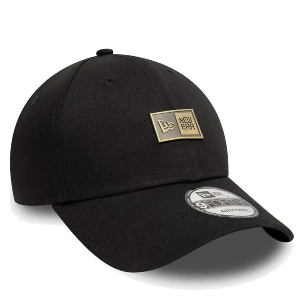 New Era Badge 9Forty Black Cap