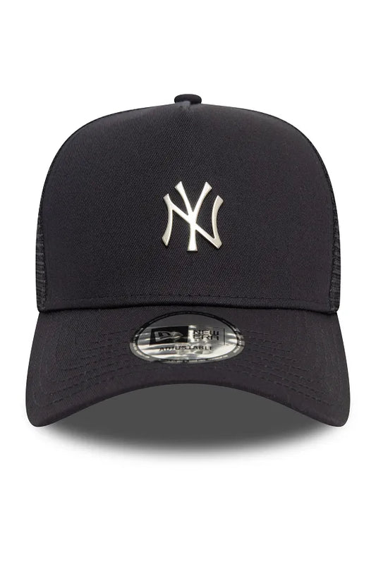 New Era Metallic Trucker Black Cap