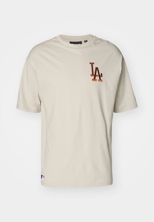 New Era Los Angeles Dodgers Cream/Brown T-Shirt