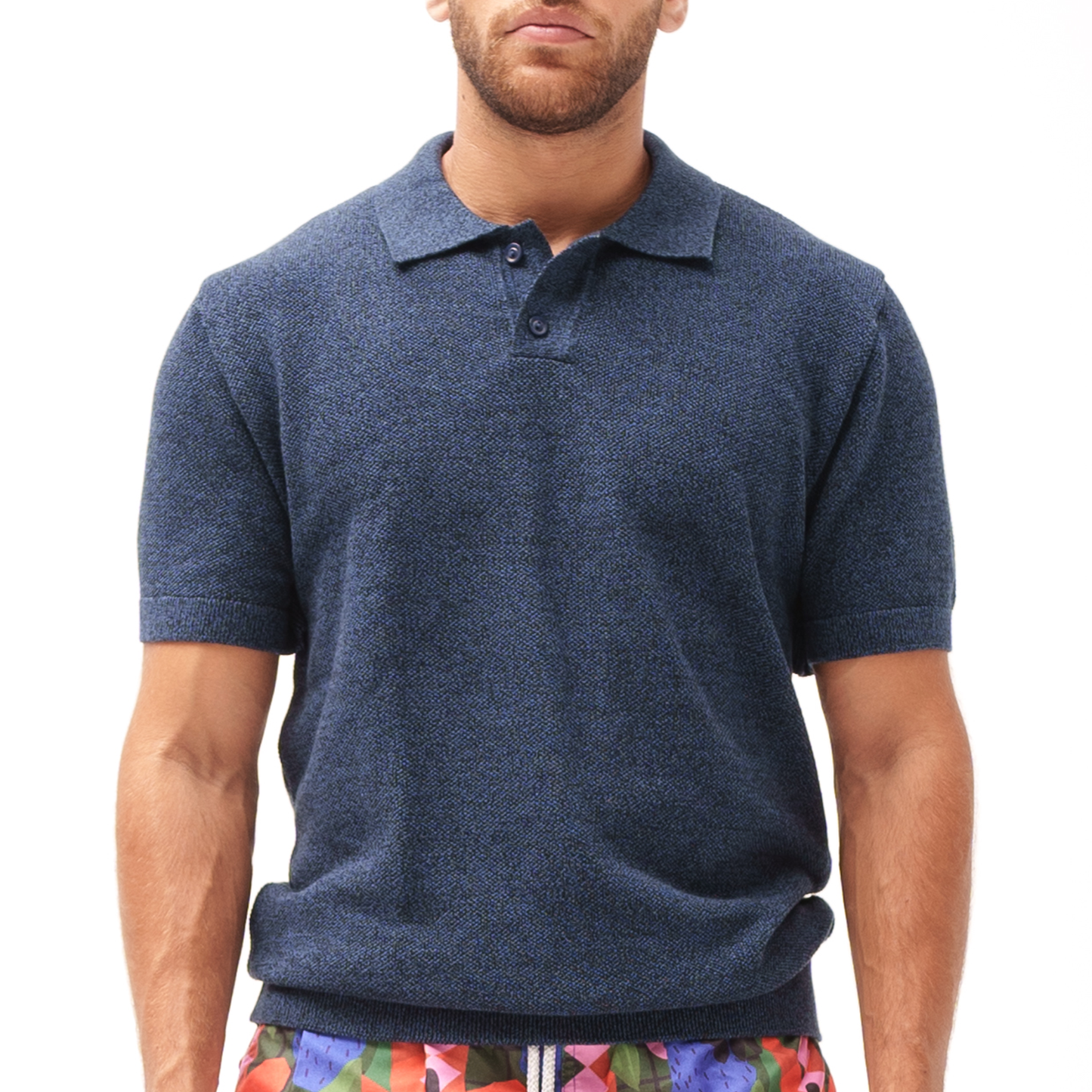 SIGHT Knitted Navy Polo